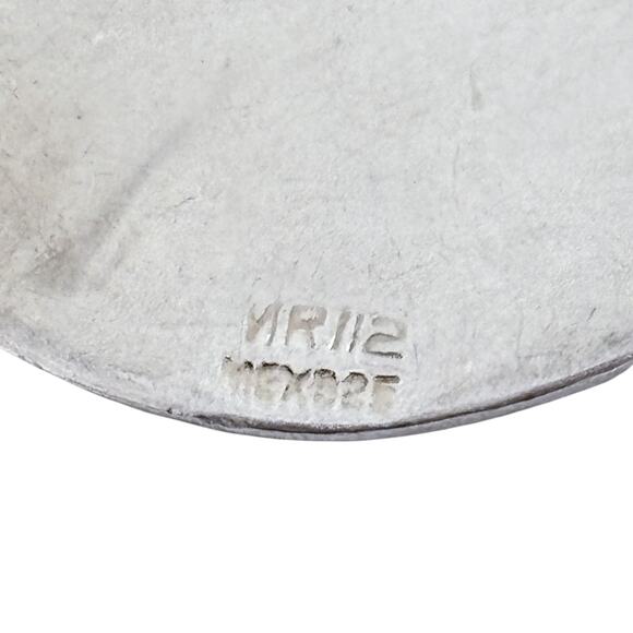 Vintage Sterling Silver 925 Mexico Aztec Warrior Coin Medallion Pendant - Picture 6 of 8